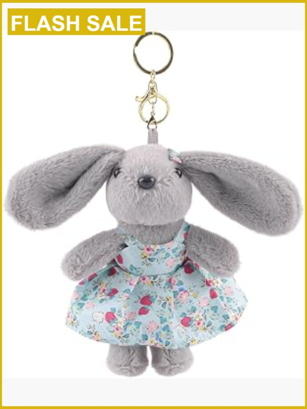 Mini Bunny Plush Keychain Stuffed Animal Toy for Backpack Purse Pendant
